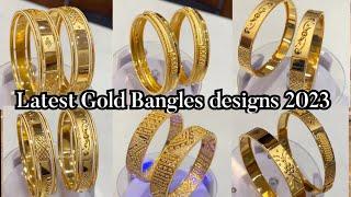Latest Gold Bangles designs 2023  Gold kangan designs 2023  Glorious Jewelry