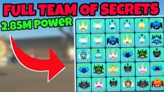 I Used A FULL SECRET TEAM And Got 2.85 MILLION Power Sling