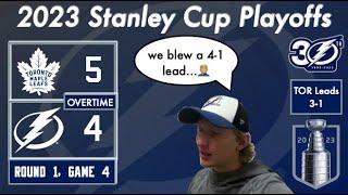 Lightning vs Maple Leafs ROUND 1 GAME 3 Fan Reaction  2023 Stanley Cup Playoffs