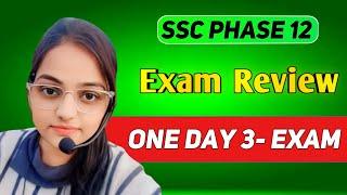 SSC Selection Post Phase XII 2024 self given exam review #ssc #sscchsl #ssccpo #motivation