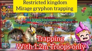 F2P Mirage Gryphon Trapping in Restricted Kingdom Eating Pure t4 March  Lords Mobile