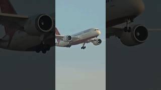 Shery Shery Lady. Air India B787 Dreamliner landing at Delhi Airport #delhiairport #landing