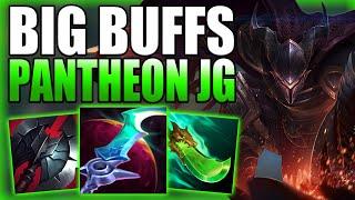 RIOT JUST GAVE PANTHEON JUNGLE SOME BIG BUFFS SO HERE IS HOW YOU CAN WIN GAMES - League of Legends