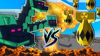 Minecraft HYDRA VS NUKE  NUKE BATTLES  NUKE VS TWILIGHT FOREST