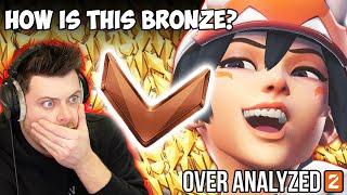 HOW IS THIS SUPPORT BRONZE? Overwatch 2 Coaching - OverAnalyzed