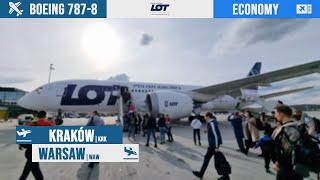 Dreamliner on a domestic flight?  LOT Polish Airlines  Kraków - Warsaw Flight review