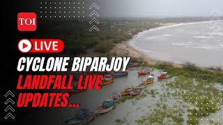 LIVE Cyclone Biparjoy Gujarat Landfall Updates Army Navy & IAF teams on standby 94000 evacuated