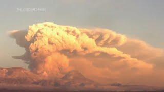 Eurasias tallest active volcano erupts in Russias Kamchatka Peninsula