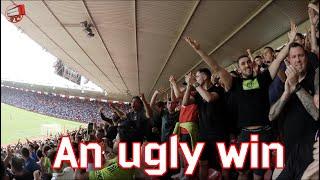 An ugly win United fans at St. Marys Stadium