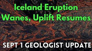 Eruption Slowing Down GPS Shows Uplift Geologist Analysis