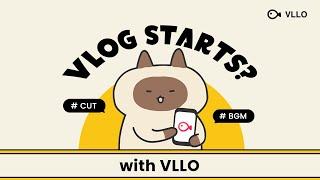 Start Youtube channel with VLLO CAT   Video ediing app  영상편집 어플 VLLO