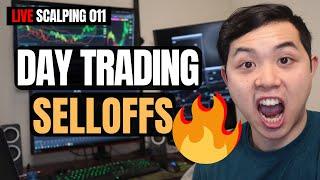 Day Trading Market Selloffs  Live Scalping 011