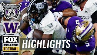 Weber State Wildcats vs. Washington Huskies Highlights  FOX College Football