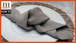 How to Fold Napkins The Knot — Entertaining Tips with Marc J. Sievers