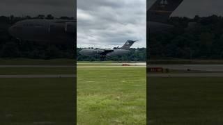 Altus Air Force Base C-17 Globemaster II Demo Team landing at the 2024 Spirit of St. Louis Air Show