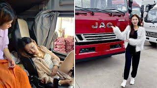 Huishan a beautiful female truck driver is back on the road to make some money.