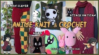 Anime Knit & Crochet  Demon Slayer Attack on Titan Ghibli Toilet Bound Hanako-Kun