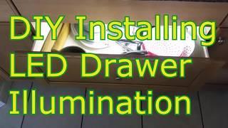 DIY Drawer LED lighting and illumination Instructional Video