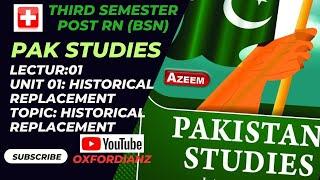 Third Semester POST RN BSN Pak Studies Lec 1 Unit 1