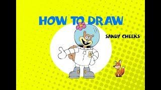 How to draw Sandy Cheeks from Sponge Bob Square Pants - DRAWING LESSON - LEARN TO DRAW - ART