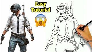 Pubg Drawing  How to draw PUBG easy  PUBG banned in india  Free Fire Drawing  FAUG gameplay