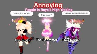 Annoying Traders in Royale  Roblox Royale High Skit