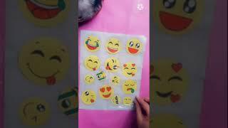 no glue no double sided tape DIY emoji stickers at homepaper emoji