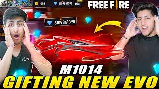 Gifting New Evo M1014 And 10000 Diamond  To My Brother - Garena Free Fire