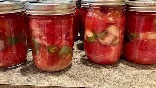 Canning Tomatoes - Love adding onions peppers and basil Jan-U-Can       Similar to Canuary.