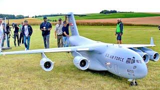 WORLD´S LARGEST ELECTRIC RC MODEL AIRCRAFT FROM TYLER PERRY  149KG C-17 GLOBMASTER FLIGHT DEMO 