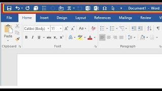 How to Create Shortcut Icon on Toolbar in MS Word 2003-2016