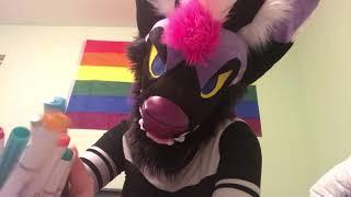 Fursuit ASMR  Visual Tapping No Talking  Shane Does Your Makeup