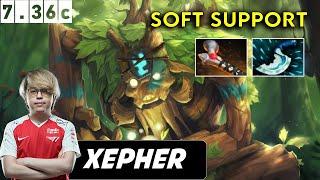 Xepher Treant Protector Soft Support - Dota 2 Patch 7.36c Pro Pub Gameplay