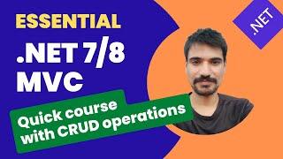 Asp.net core mvc 7.0  8.0 in one video  Asp.net core mvc tutorial for beginners