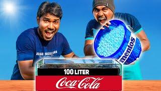 Indias Biggest Coke Vs Mentos Video  100 Liter Coke Vs 1000 Mentos