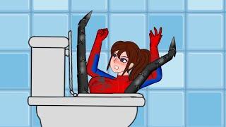 Spider-Girl vs SymbioToilet  스파이더걸 틱톡