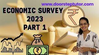 Economic Survey 2023 Part 1 Growth Outlook Fiscal Development Monetary Management Inflation CSE