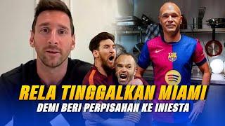 Kecintaan La Pulga Pada Sahabatnya  Leo Messi Berikan KADO SPESIAL Untuk Iniesta Setelah Pensiun