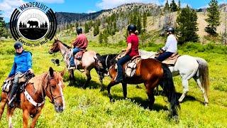 CAMPING WITH HORSES IN THE WYOMING MOUNTAINSBitterroot Ranch Cow Camp