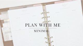 Plan With Me  Minimal Edition