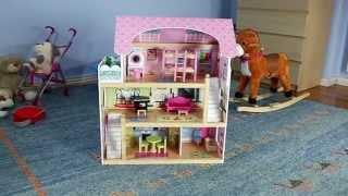 Drewniany domek dla lalek Rezydencja Bajkowa ECOTOYS