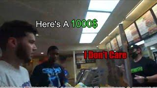 Adin Ross Gives $1000 to a Subway Employee But He Doesnt Care