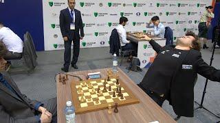 Magnus Carlsens shocking blunder against Artemiev  World Rapid 2022