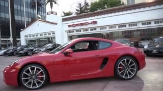 2014 Porsche Cayman S 981 in Beverly Hills 90210 Guards Red SNEAK PEEK