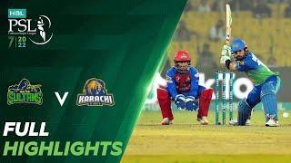 Full Highlights  Multan Sultans vs Karachi Kings  Match 23  HBL PSL 7  ML2T