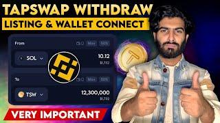 TapSwap Mining Withdrawal & Listing In Binance Update - TapSwap Wallet Connect  TapSwap Big Update