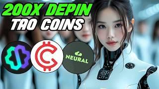 Top 5 TAO Subnet & DePin Crypto Altcoins Ready To EXPLODE 200X In 2025 AI SEASON IS HERE