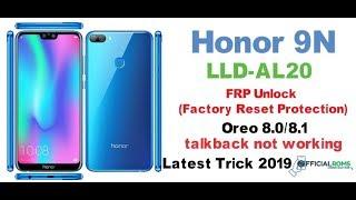 Honor 9N frp unlock oreo 8.08.1 TalkBack Not Working Without Pc Working 100% 2019