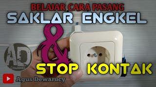 Belajar cara pasang saklar engkel dan stop kontak buat pemula