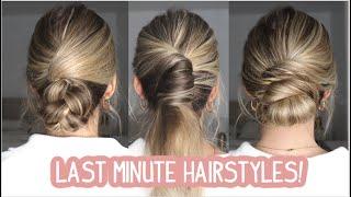 3 Quick and Easy Updo Hairstyles Medium and Long Hairstyles